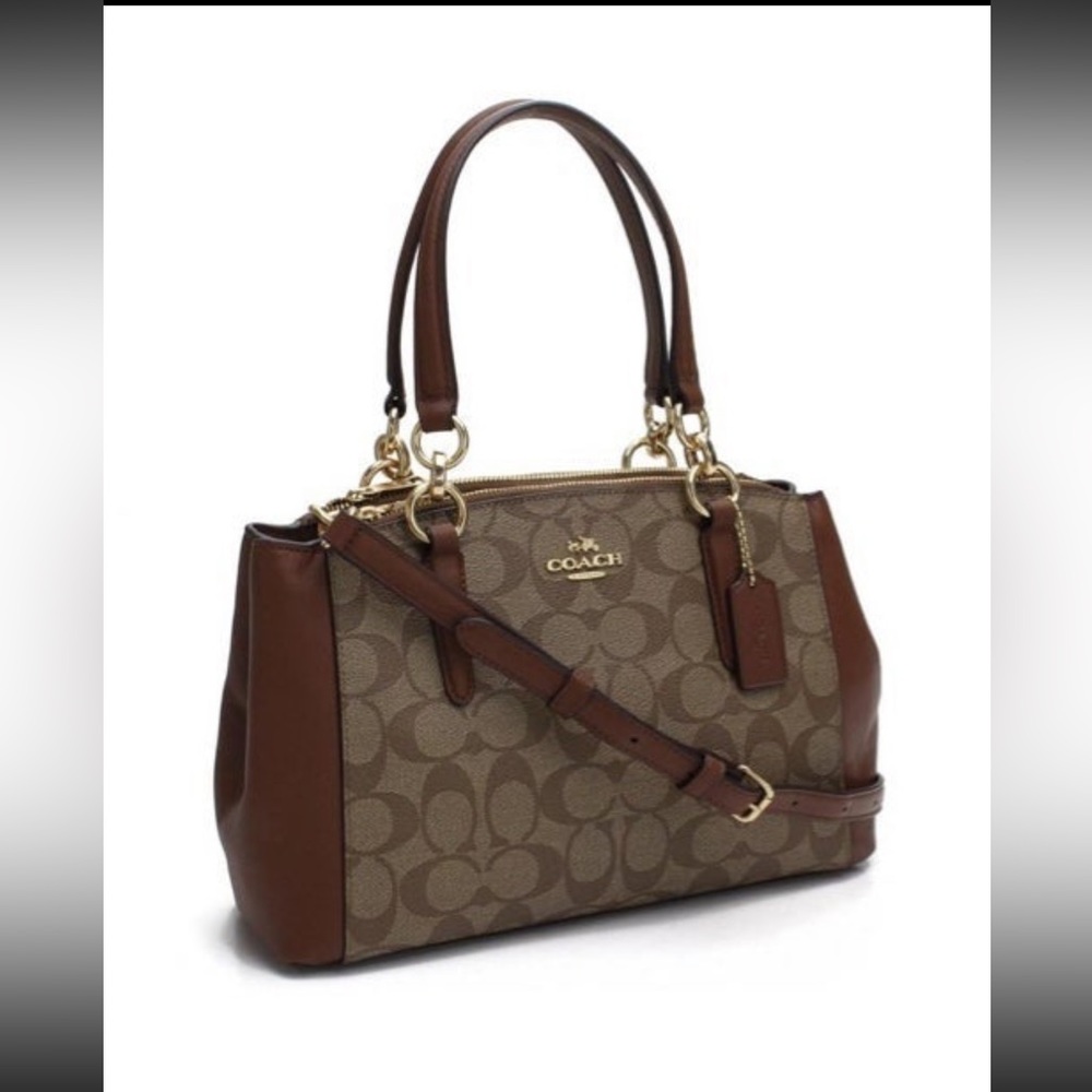 Coach Signature Canvas Crossbody Carryall Purse